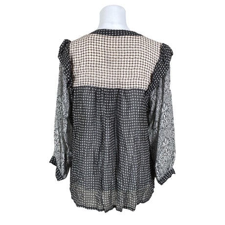 Unisex Part two - Schiffon tunic, size 40 - Black (2)