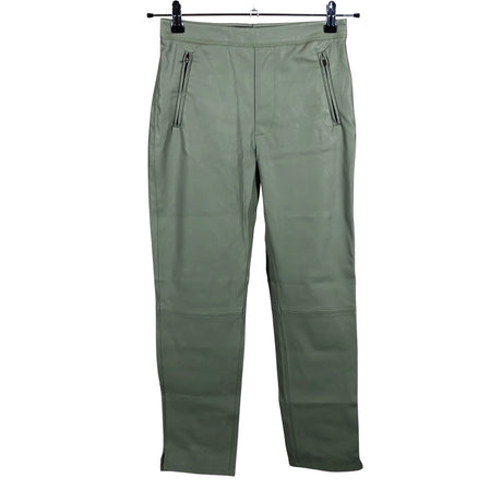 Unisex Knit-ted - Leather pants, size 34 - Green ()