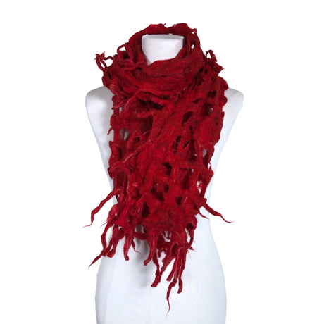Unisex Handmade - Scarf, size Maxi - Red ()