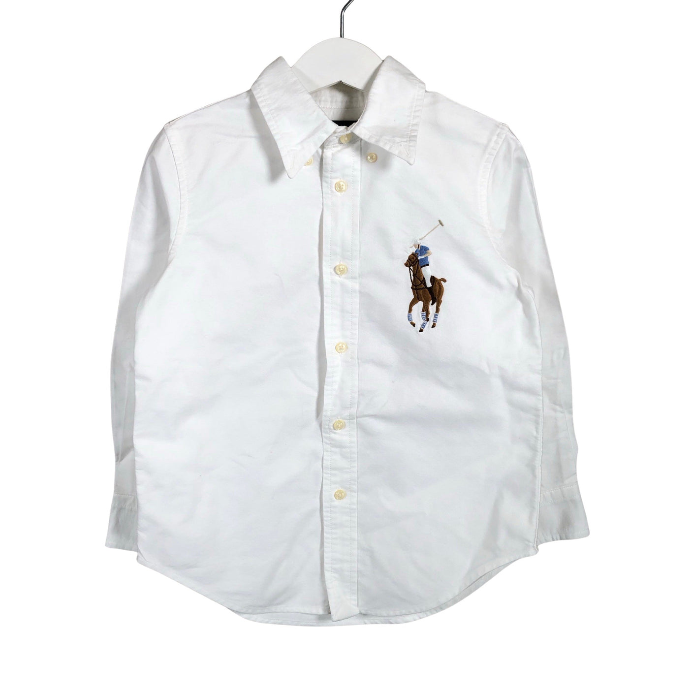 Unisex Polo Ralph Lauren - Collared shirt, size 98 - 104 - White (1)