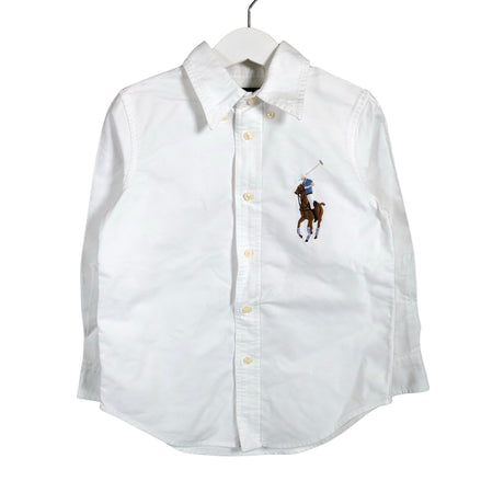 Unisex Polo Ralph Lauren - Collared shirt, size 98 - 104 - White ()