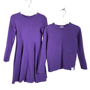 Unisex NOSH - Tricot dress, size 110 - 116 - Violet (1)