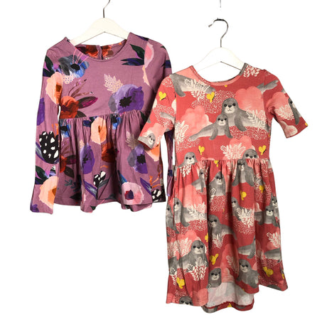 Unisex NOSH - Tricot dress, size 110 - 116 - Pink ()