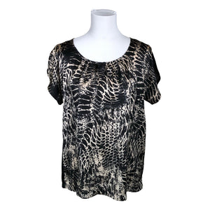 Unisex Soyaconcept - Schiffon tunic, size 38 - Black (1)