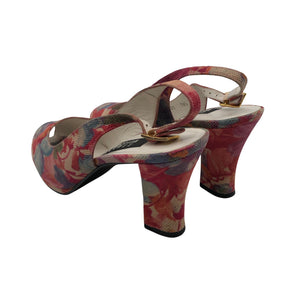 Unisex Stuart Weitzman - Open toe high heel shoes, size 39 - Red (2)