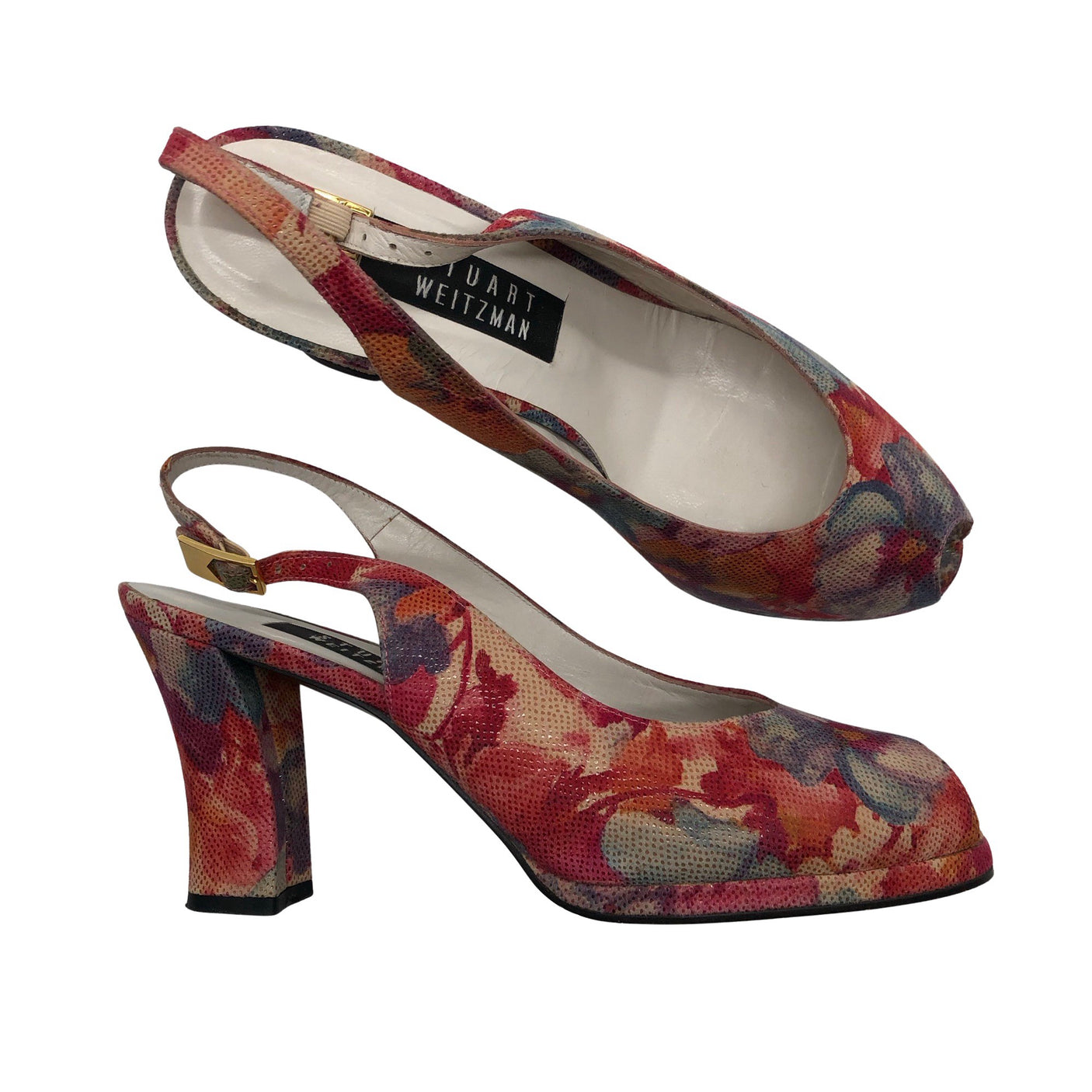 Unisex Stuart Weitzman - Open toe high heel shoes, size 39 - Red (1)