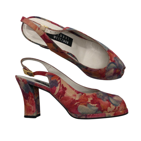 Unisex Stuart Weitzman - Open toe high heel shoes, size 39 - Red ()