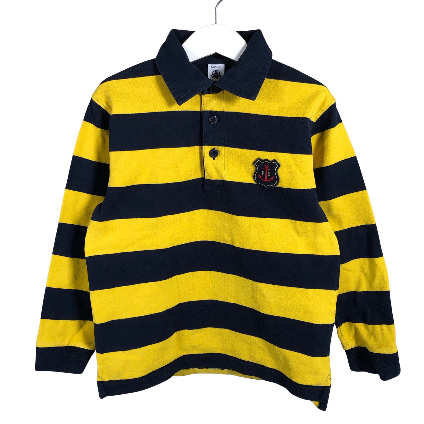 Unisex Petit Bateau - Tricot shirt, size 122 - 128 - Yellow (1)