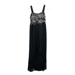 Unisex Poppies and Roses - Party dress, size 158 - 164 - Black (1)