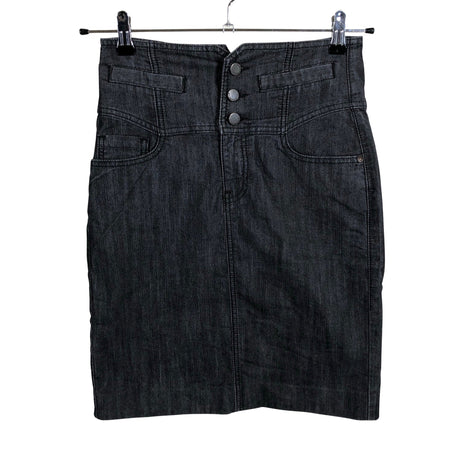 Unisex Lindex - Denim skirt, size 36 - Black ()