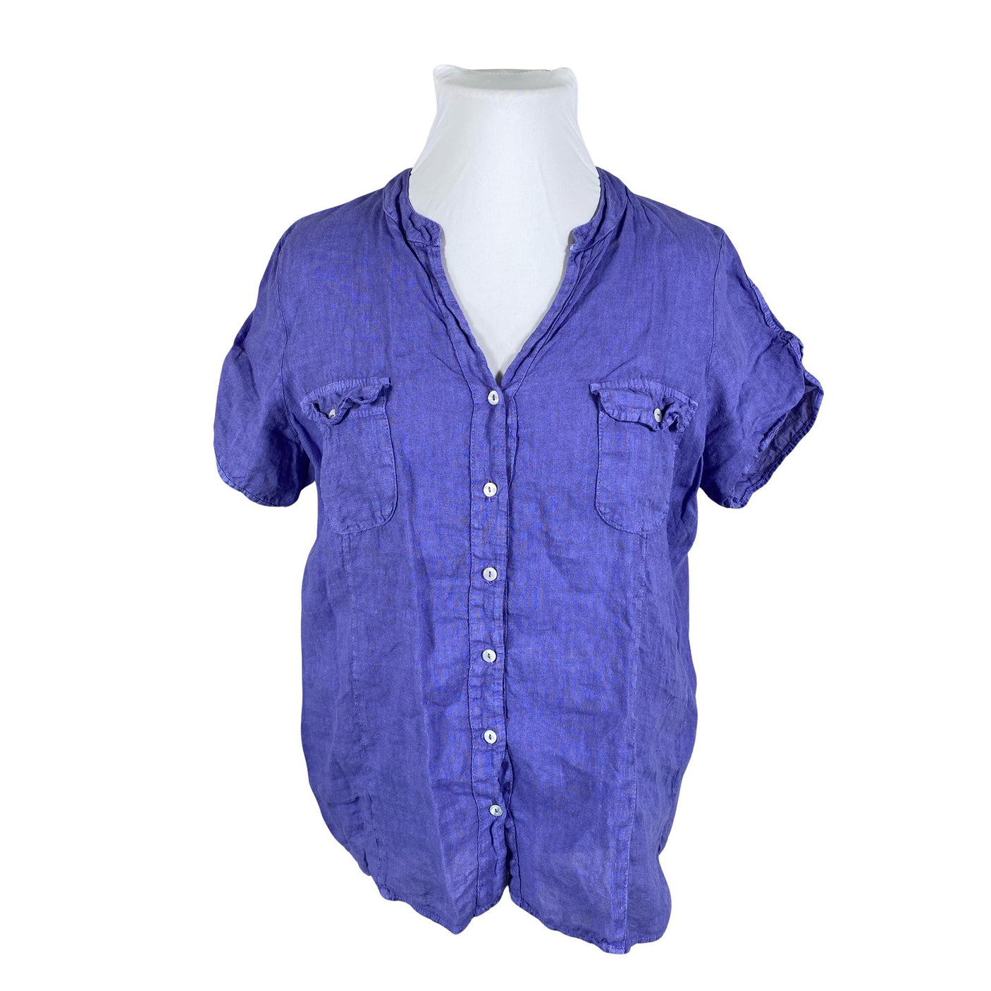 Unisex Christine Laure - Short-sleeved blouse, size 44 - Violet (1)