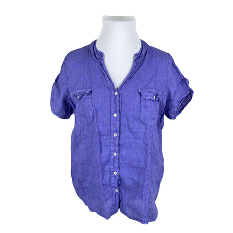 Unisex Christine Laure - Short-sleeved blouse, size 44 - Violet ()