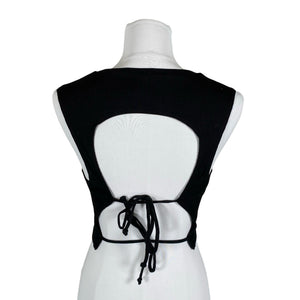 Unisex Reformation - Tricot tank top, size 36 - Black (2)