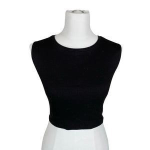 Unisex Reformation - Tricot tank top, size 36 - Black (1)