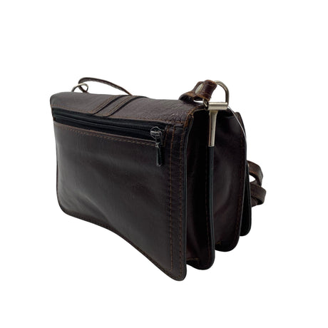 Unisex Handmade - Shoulder bag, size Mini - Brown (2)