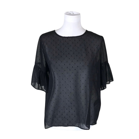 Unisex Samsoe&Samsoe - Short-sleeved blouse, size 38 - Black ()