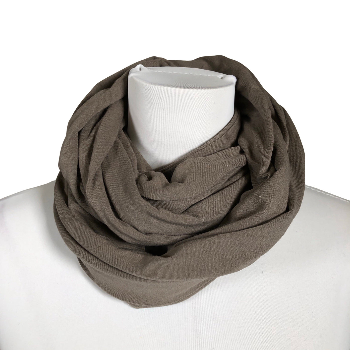 Unisex Your Face - Circle scarf, size Midi - Brown (1)