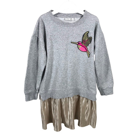 Unisex Name It - Sweatshirt dress, size 128 - 134 - Gray ()