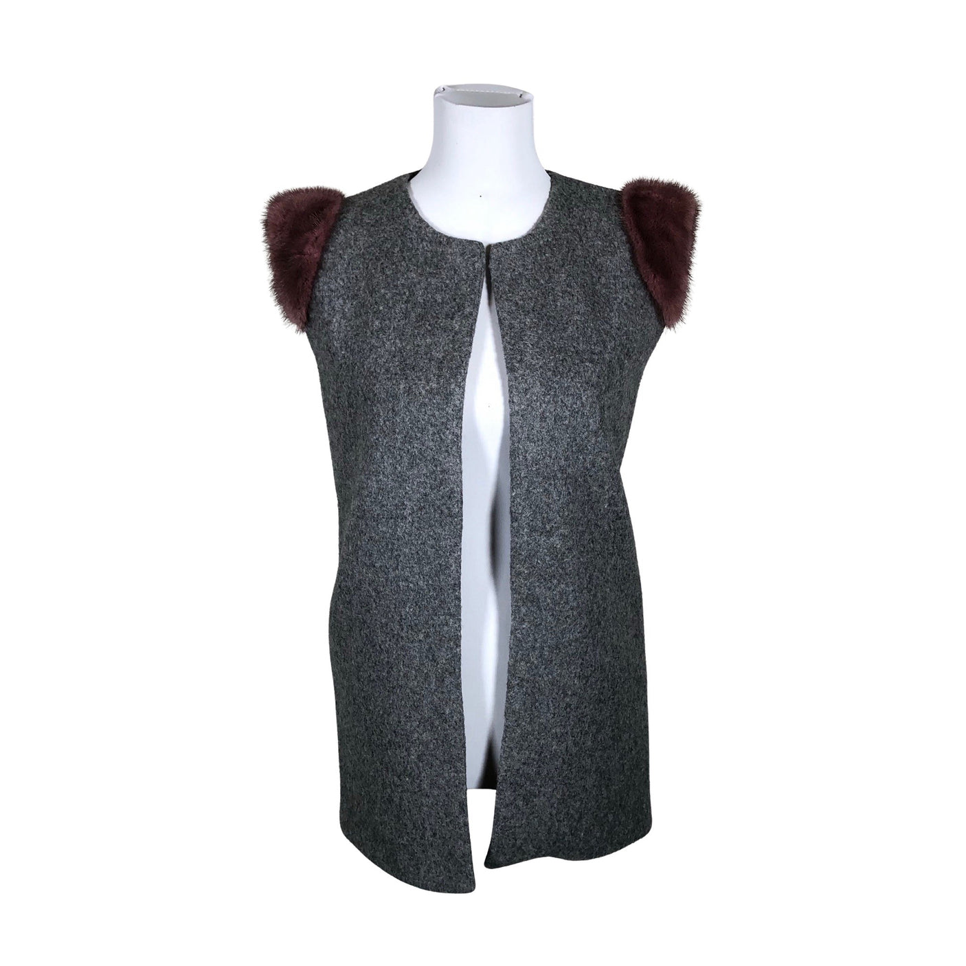 Unisex Handmade - Vest, size 34 - Gray (1)
