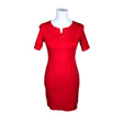 Unisex Taifun - Tricot dress, size 36 - Red ()