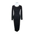 Unisex Taifun - Tricot dress, size 34 - Black ()