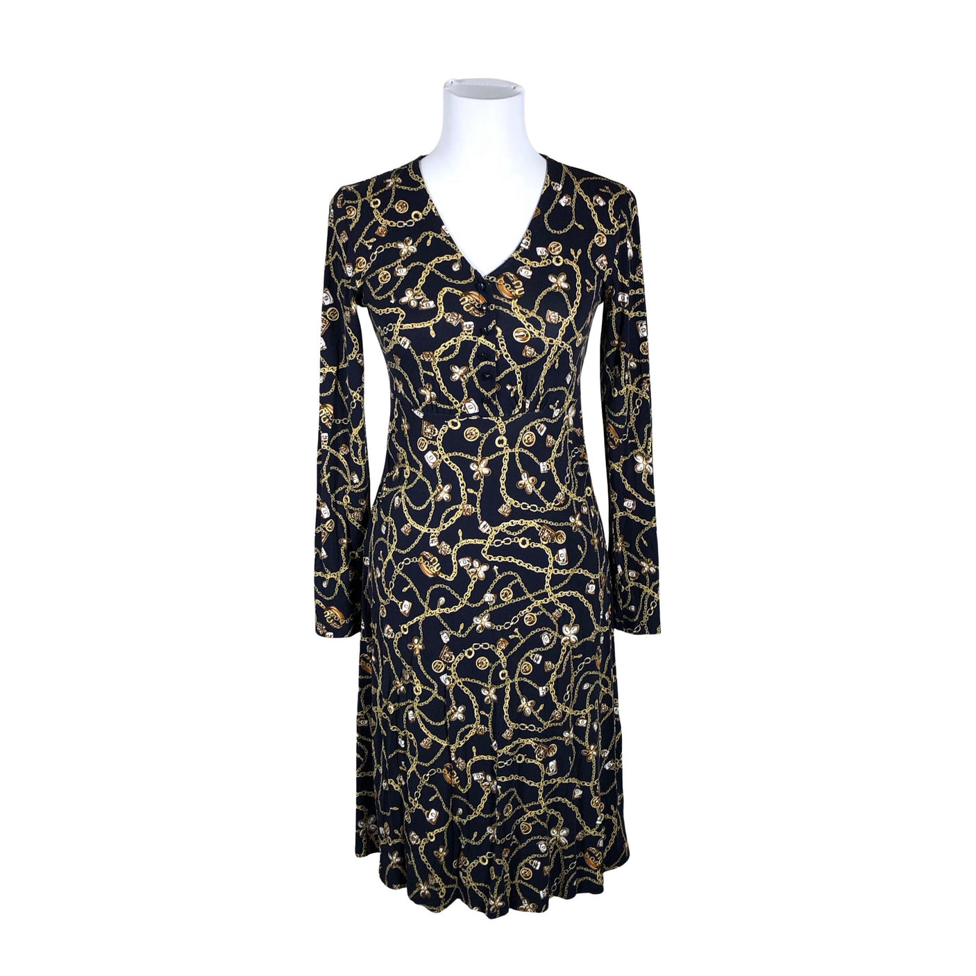 Unisex Cream - Tricot dress, size 34 - Blue (1)