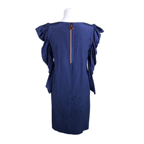 Unisex Designers Remix - Schiffon dress, size 38 - Blue (2)