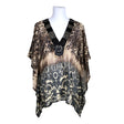 Unisex Just M Paris - Short-sleeved blouse, size 38 - Brown ()