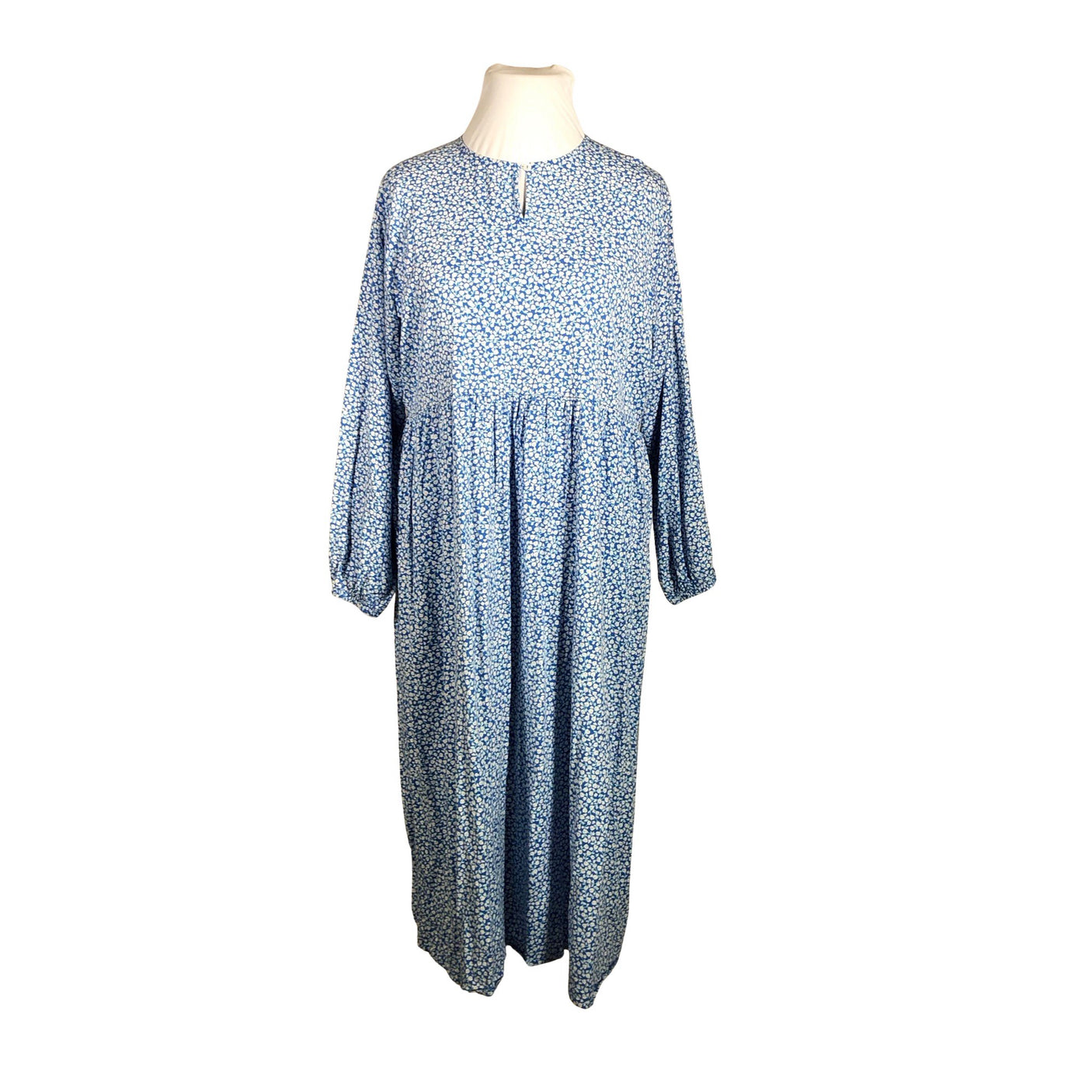 Unisex NOSH - Schiffon dress, size 46 - Blue (1)