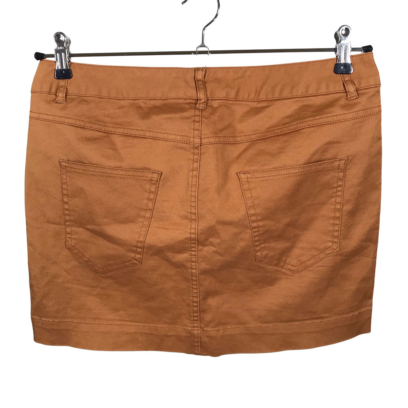 Unisex Lindex - Denim skirt, size 40 - Brown (2)