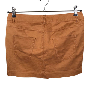 Unisex Lindex - Denim skirt, size 40 - Brown (2)