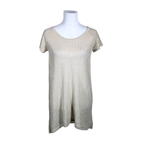 Unisex Lindex - Knit tunic, size 40 - Gold ()
