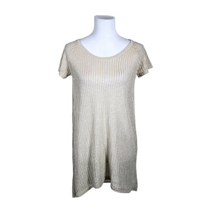 Unisex Lindex - Knit tunic, size 40 - Gold (1)