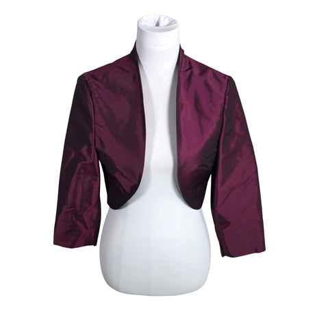 Unisex Shenina - Evening bolero jacket, size 38 - Wine red ()