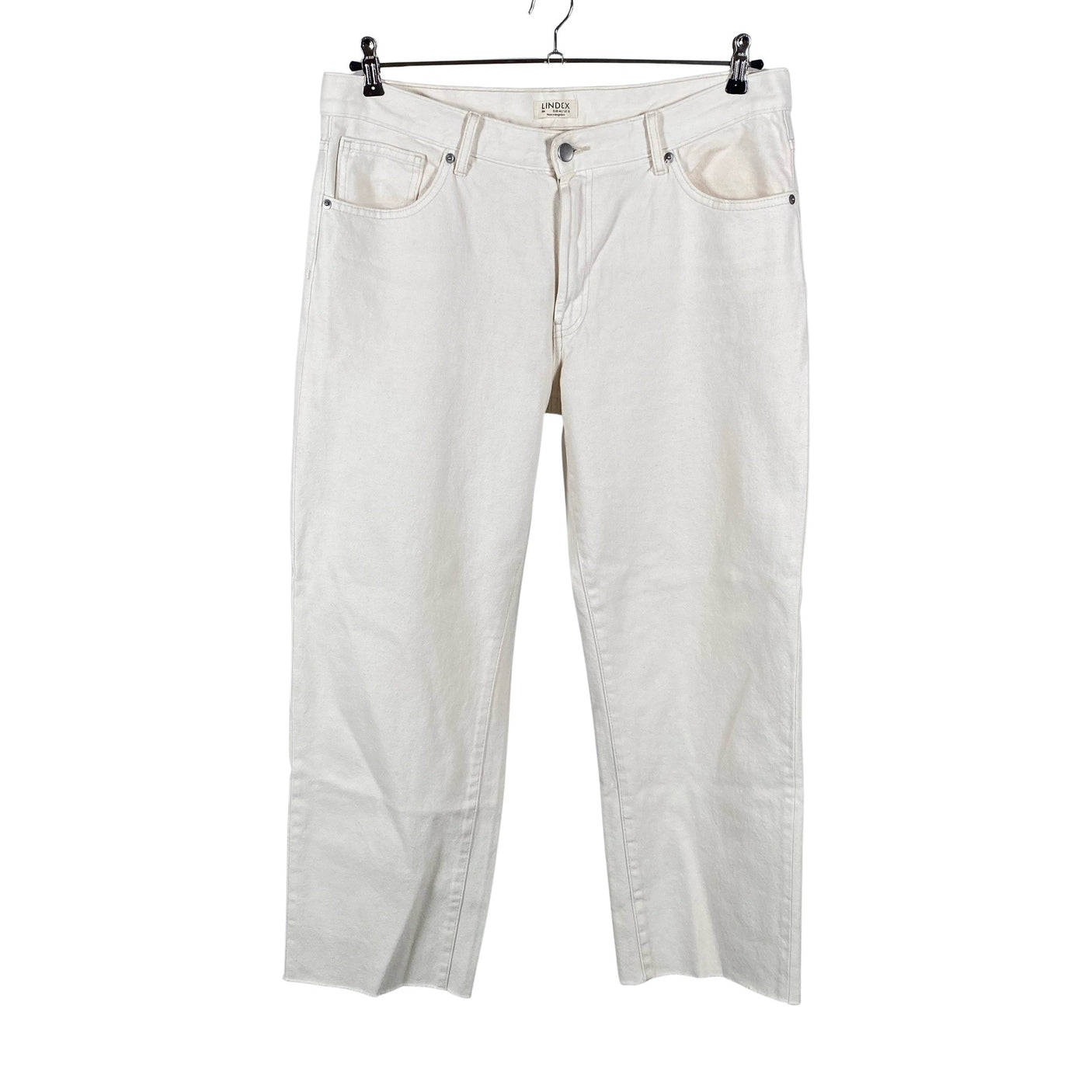 Unisex Lindex - Jeans, size 44 - Natural white (1)