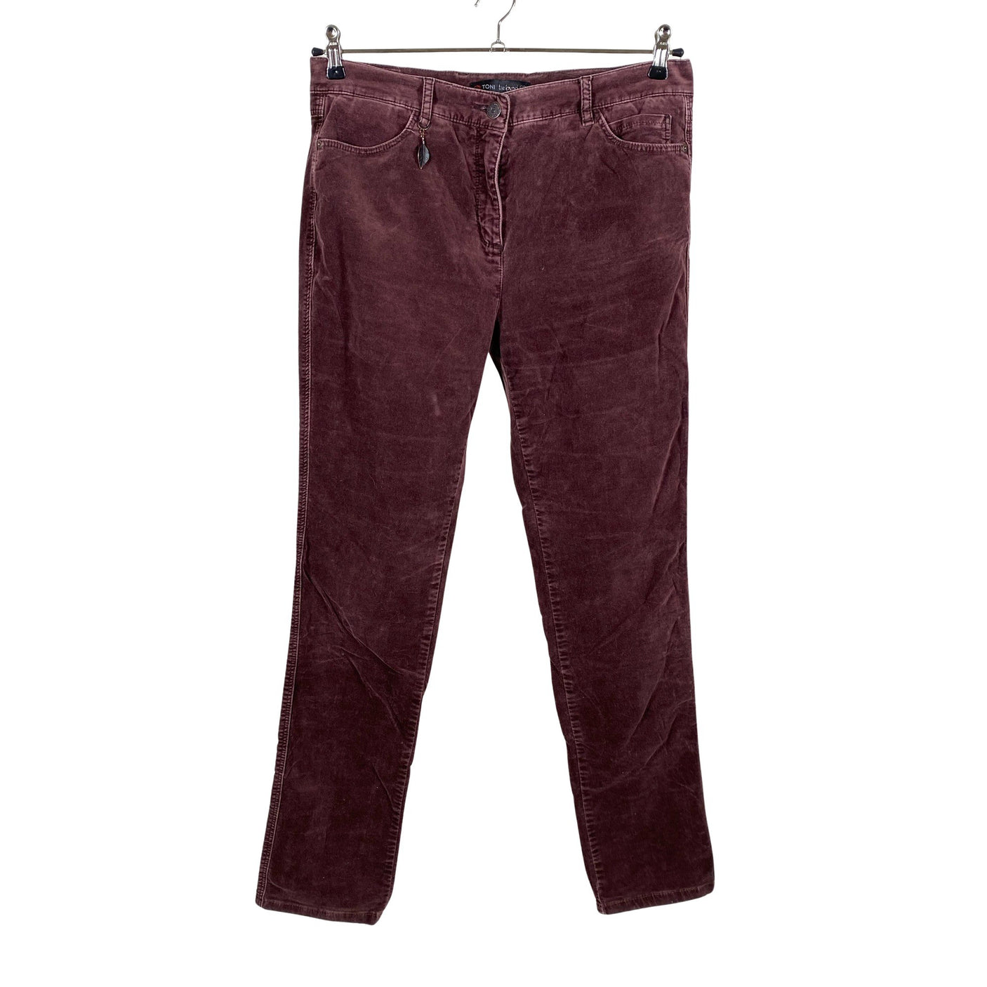 Unisex Toni - Velvet pants, size 42 - Wine red (1)