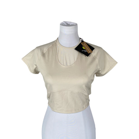 Unisex Even&Odd - Sports shirt, short sleeve, size 40 - Beige ()