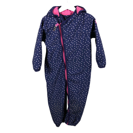 Unisex Racoon - Soft shell jumpsuit, size 92 - 98 - Blue ()