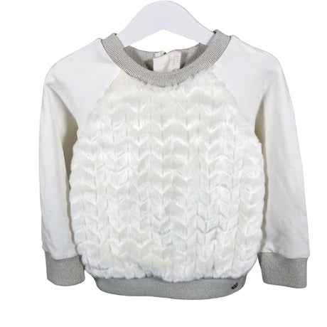 Unisex Lili Gaufrette - Tricot shirt, size 98 - 104 - Natural white ()