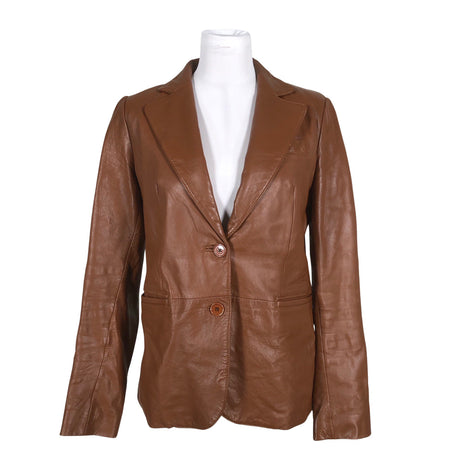 Unisex Sasch - Leather jacket, size 40 - Brown ()