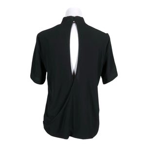 Unisex Neo Noir - Short-sleeved blouse, size 36 - Black (2)