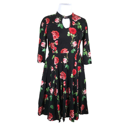 Unisex Hearts & Roses - Dress, size 44 - Black ()
