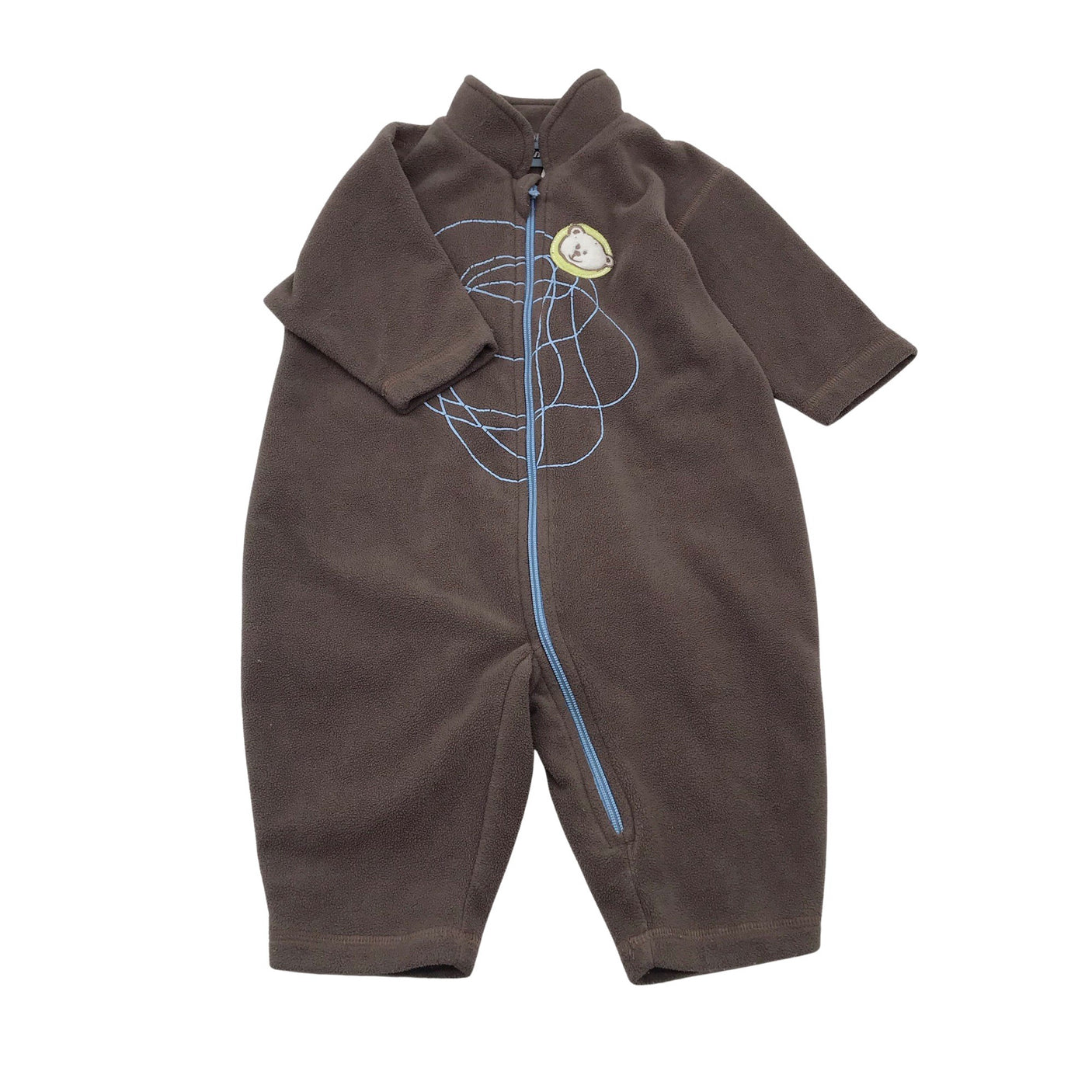 Unisex Reima - Fleece overall, size 56 - 62 - Brown (1)