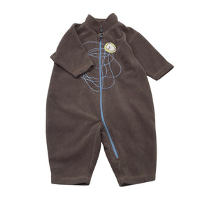 Unisex Reima - Fleece overall, size 56 - 62 - Brown (1)