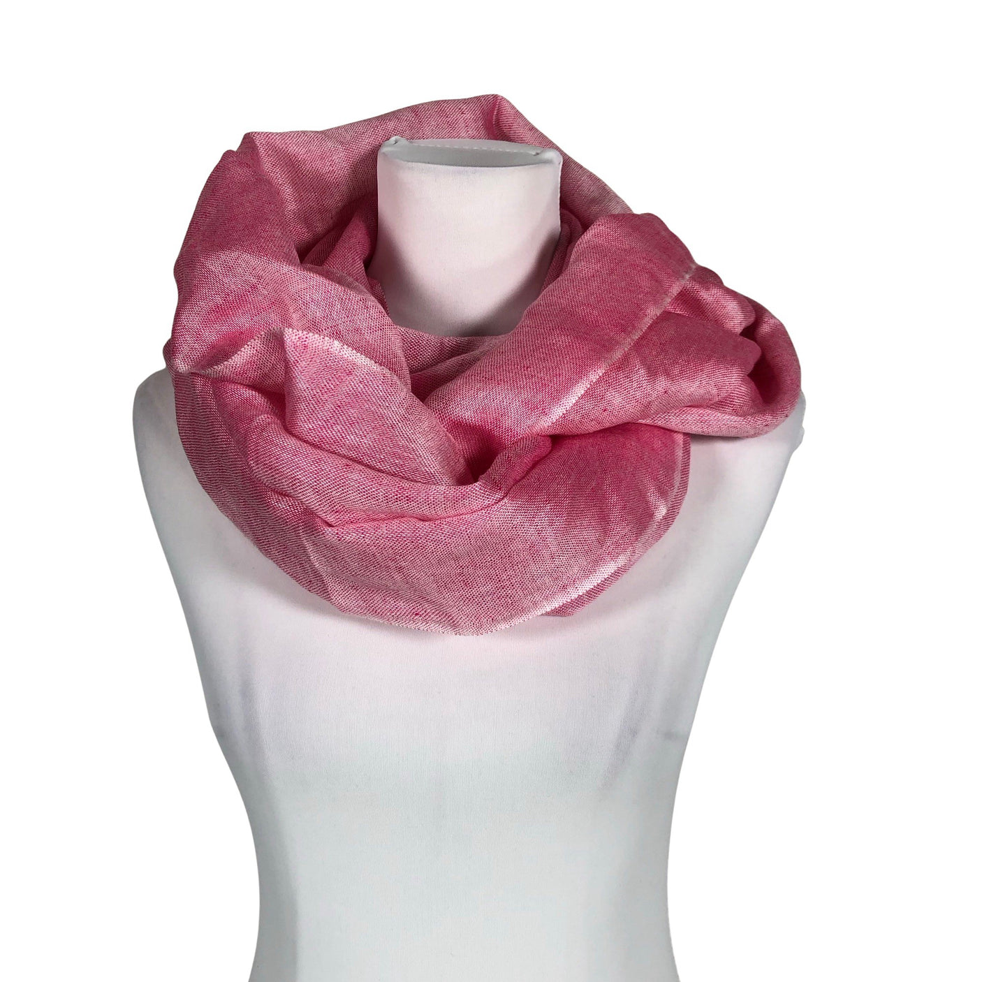 Unisex Esprit - Circle scarf, size Midi - Pink (1)