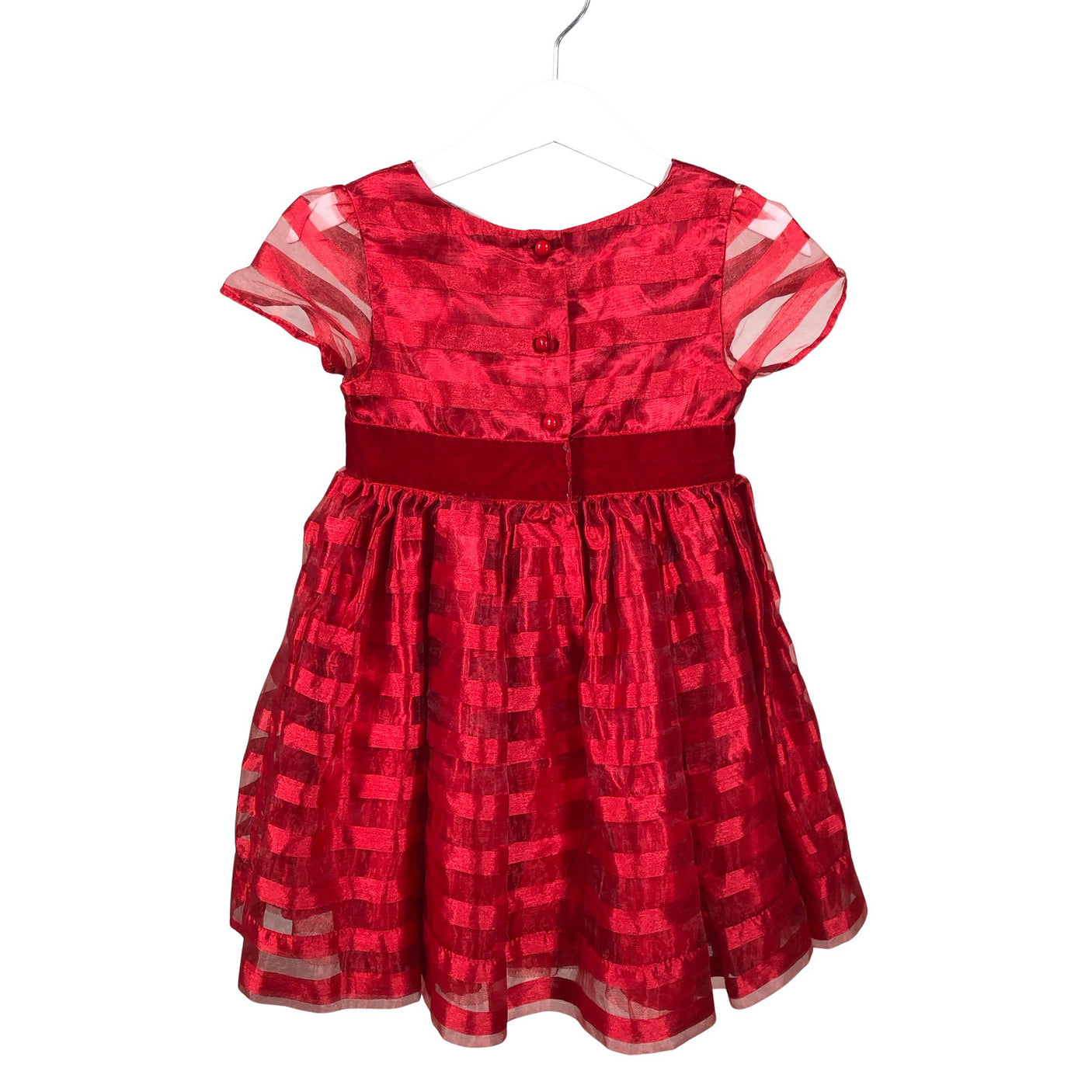Unisex Lindex - Party dress, size 92 - 98 - Red (2)