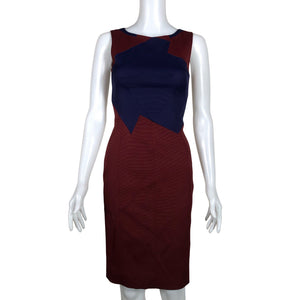 Unisex Karen Millen - Sheath dress, size 34 - Wine red (1)