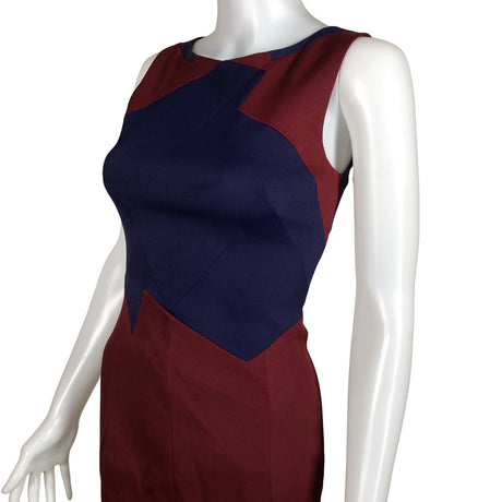 Unisex Karen Millen - Sheath dress, size 34 - Wine red (2)