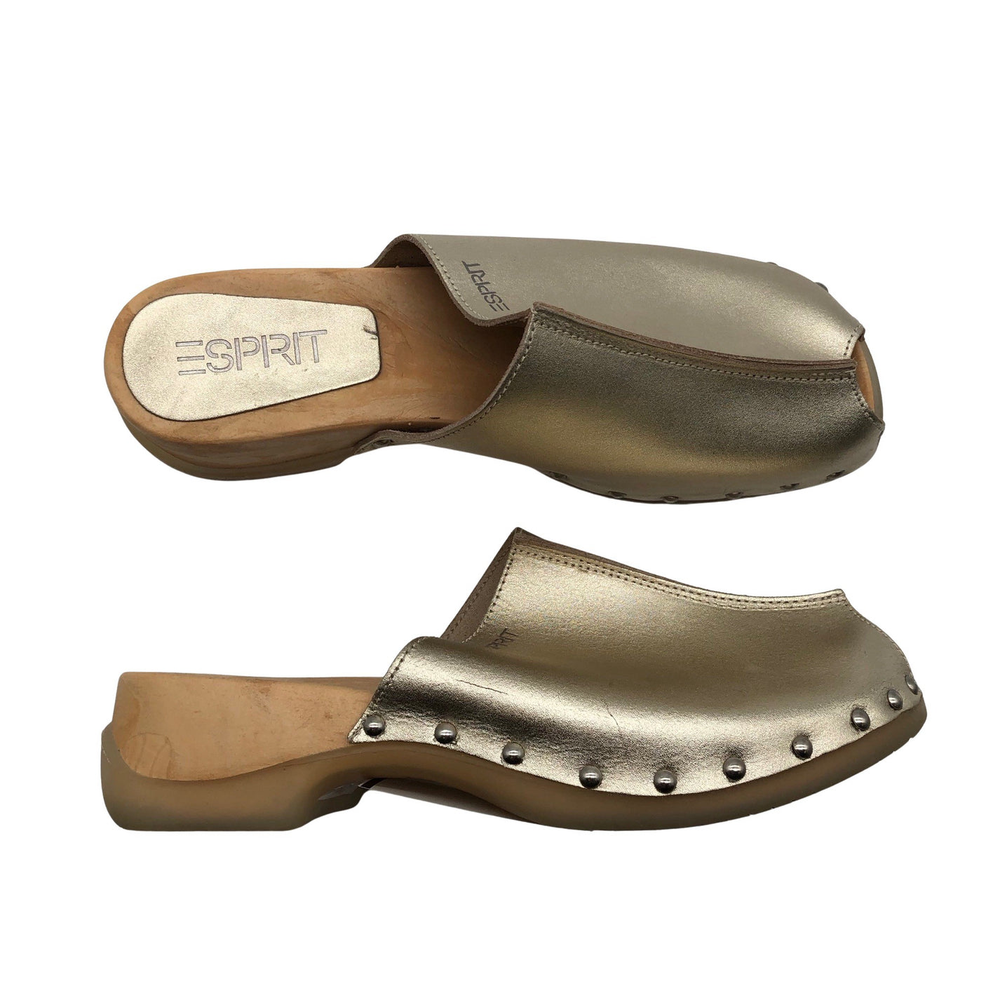 Unisex Esprit - Heeled sandals, size 41 - Gold (1)
