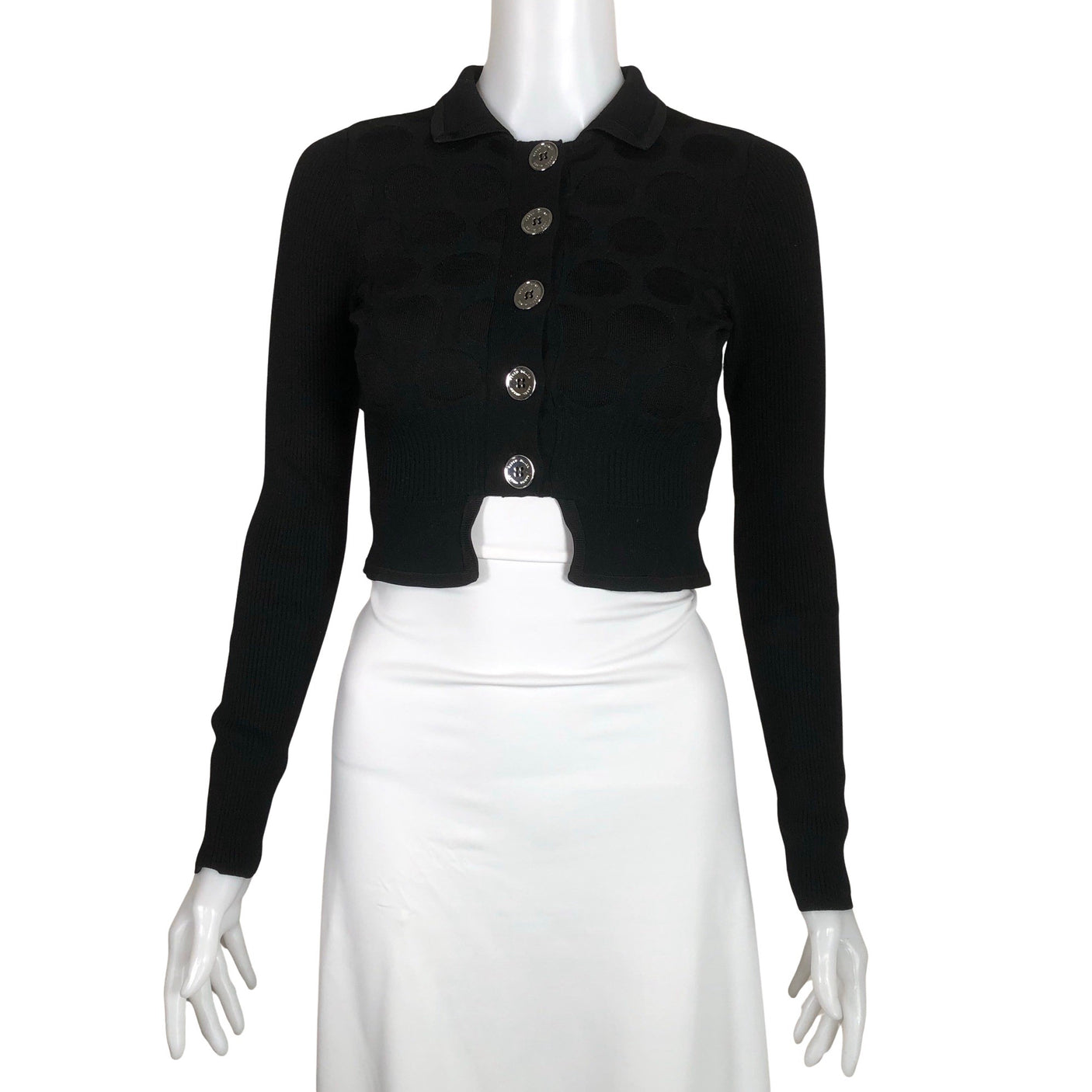 Unisex Karen Millen - Cardigan, size 32 - Black (1)